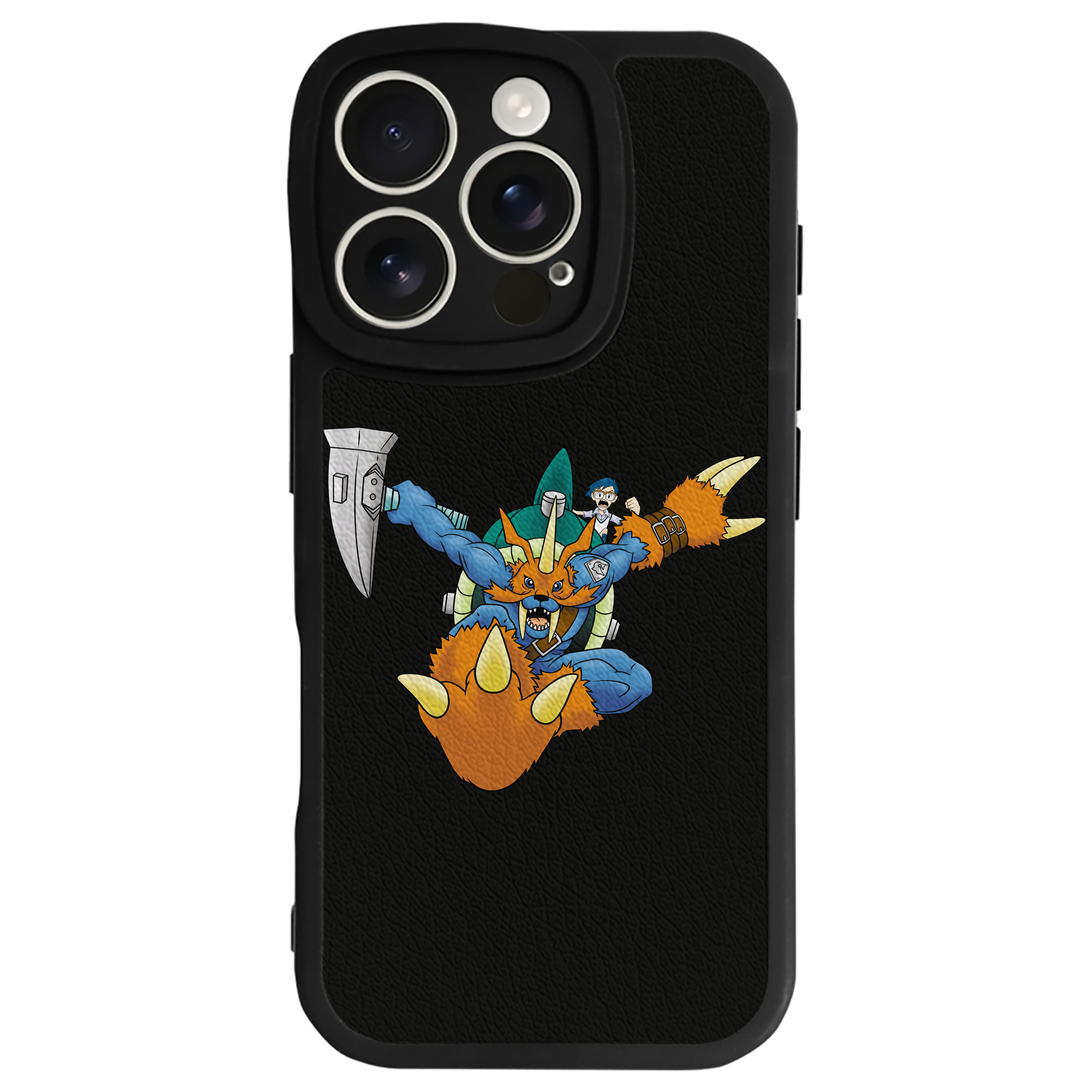 （画像用） Digimon デジタルモンスター/デジモン 【iPhone 16シリーズ対応】シリコンスマホケース（レザー調） 材質：シリコン